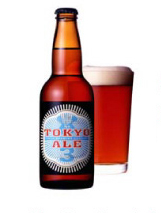 Tokyo Ale bottle and glass of beer